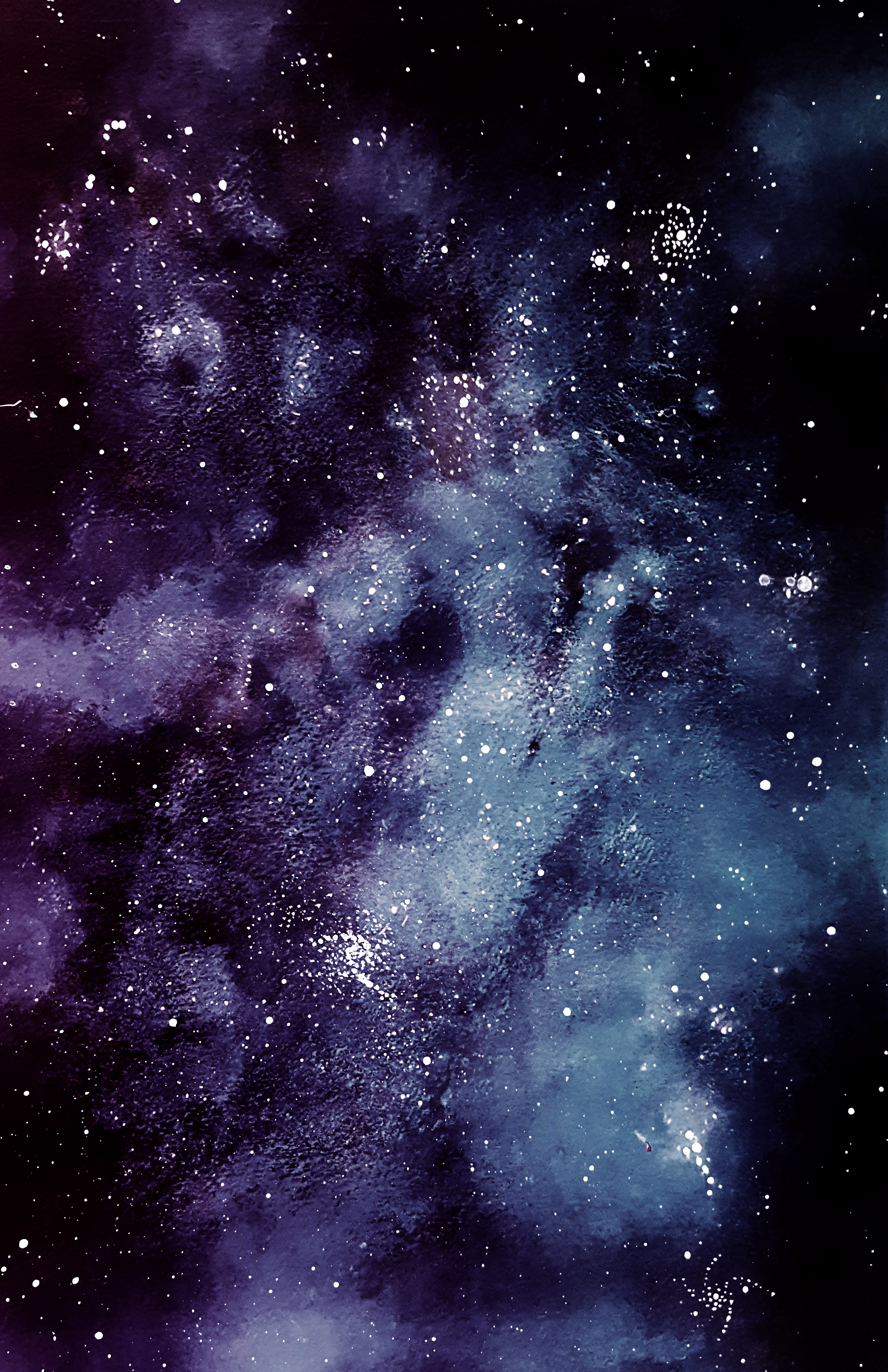 Watercolor background blue & purple