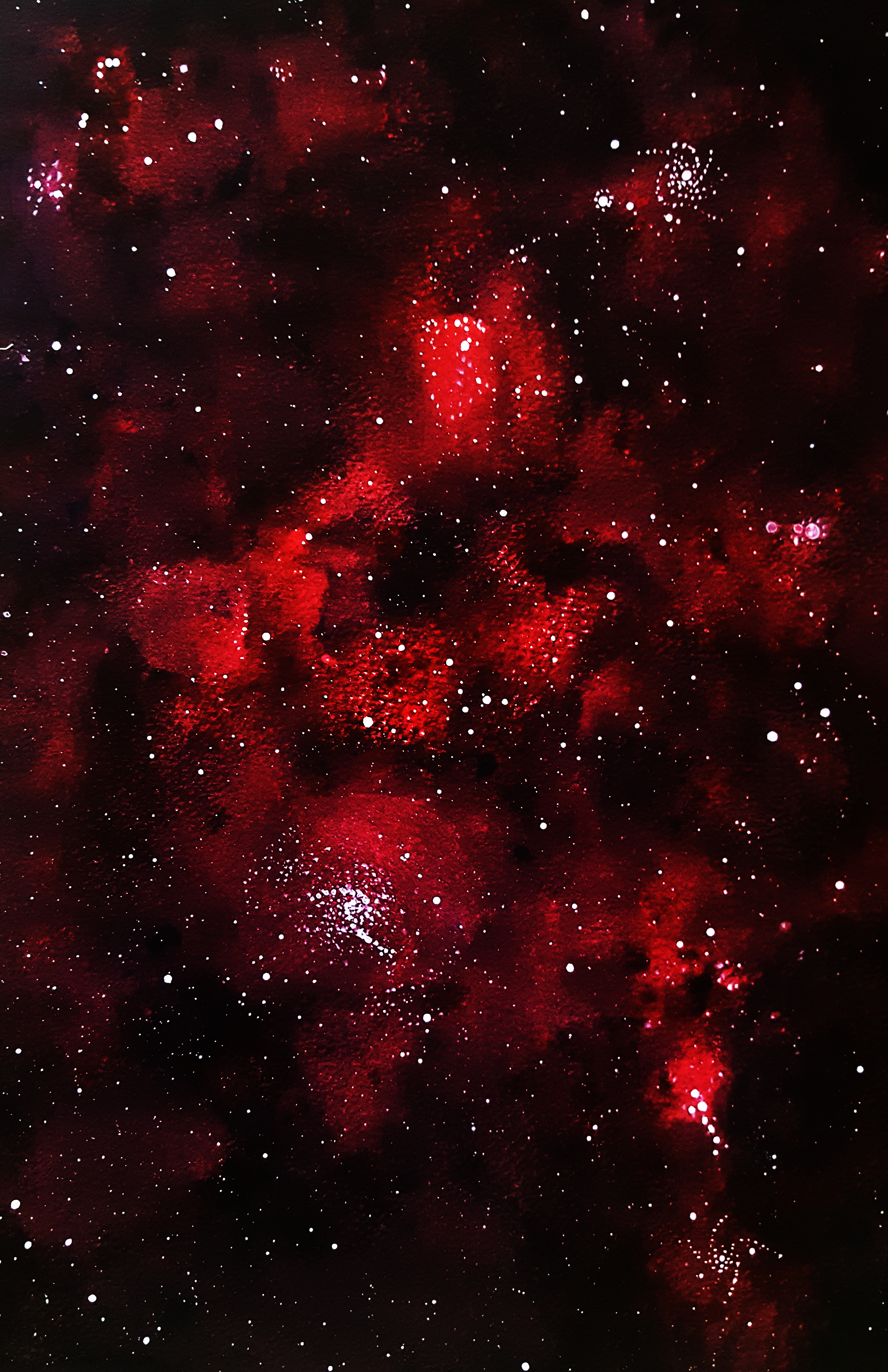 Watercolor background red